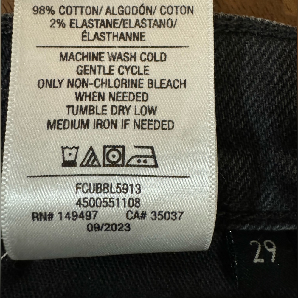 Favorite Daughter Valentina Jeans Black Boulder Wash size 29 high rise NWT - Picture 9 of 11